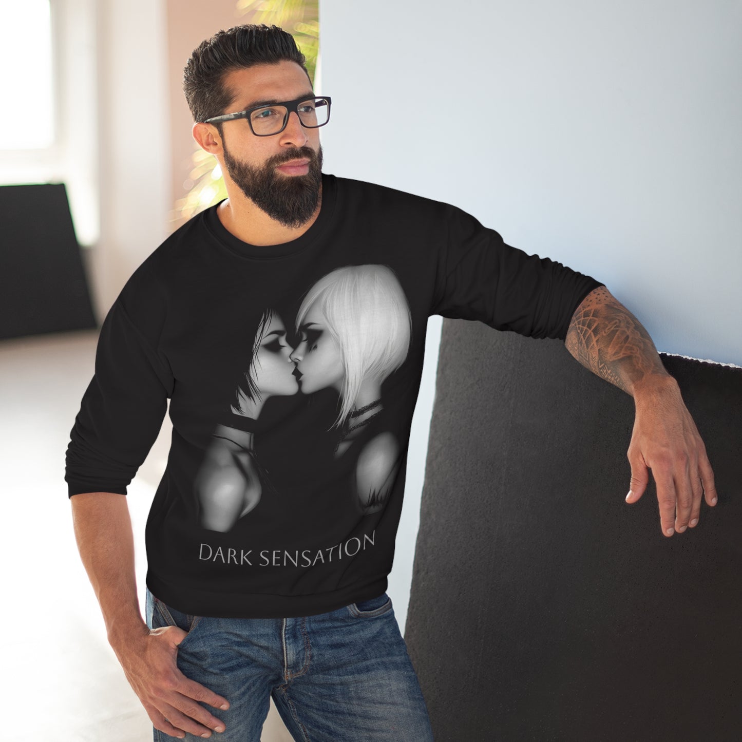 Dark Sensation - Unisex Crew Neck Sweatshirt (EU)