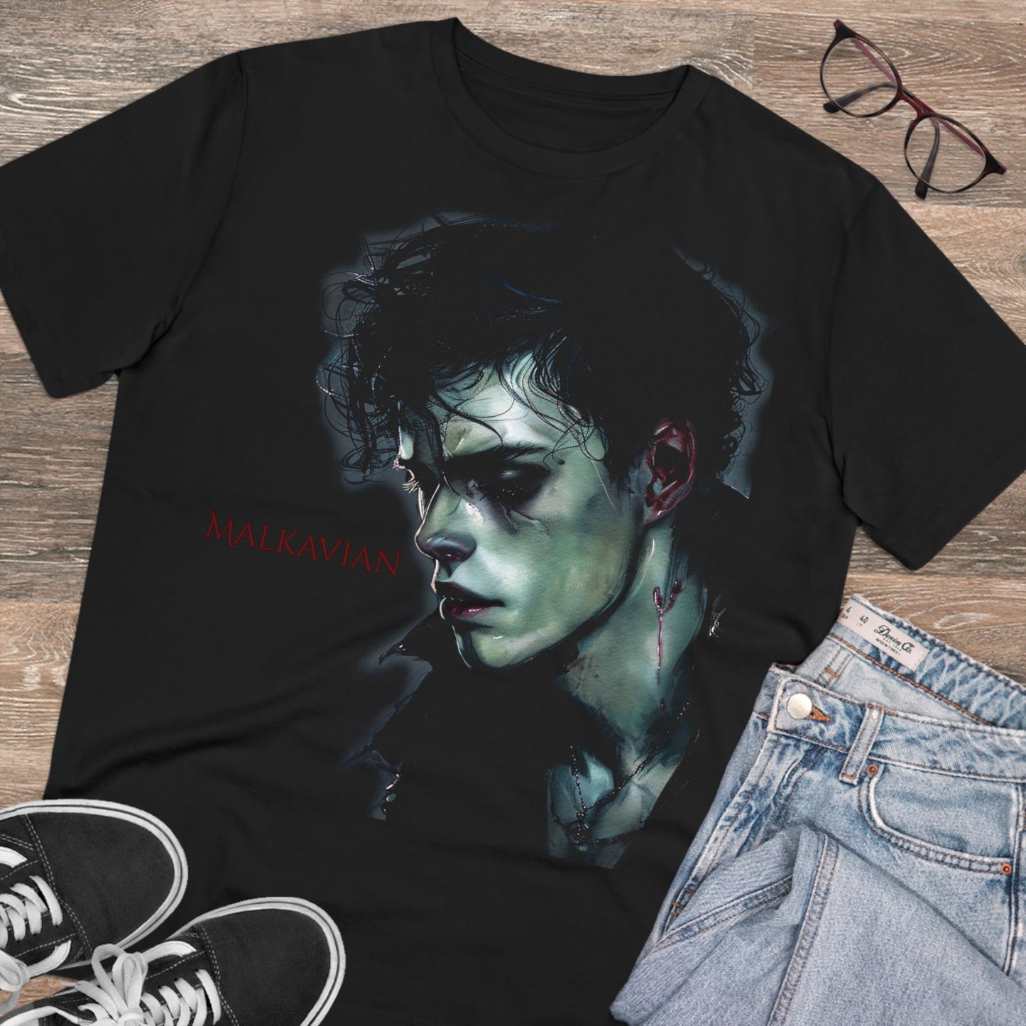 Dark Fantasy t-shirt - Malkavian Male Vampire - Unisex