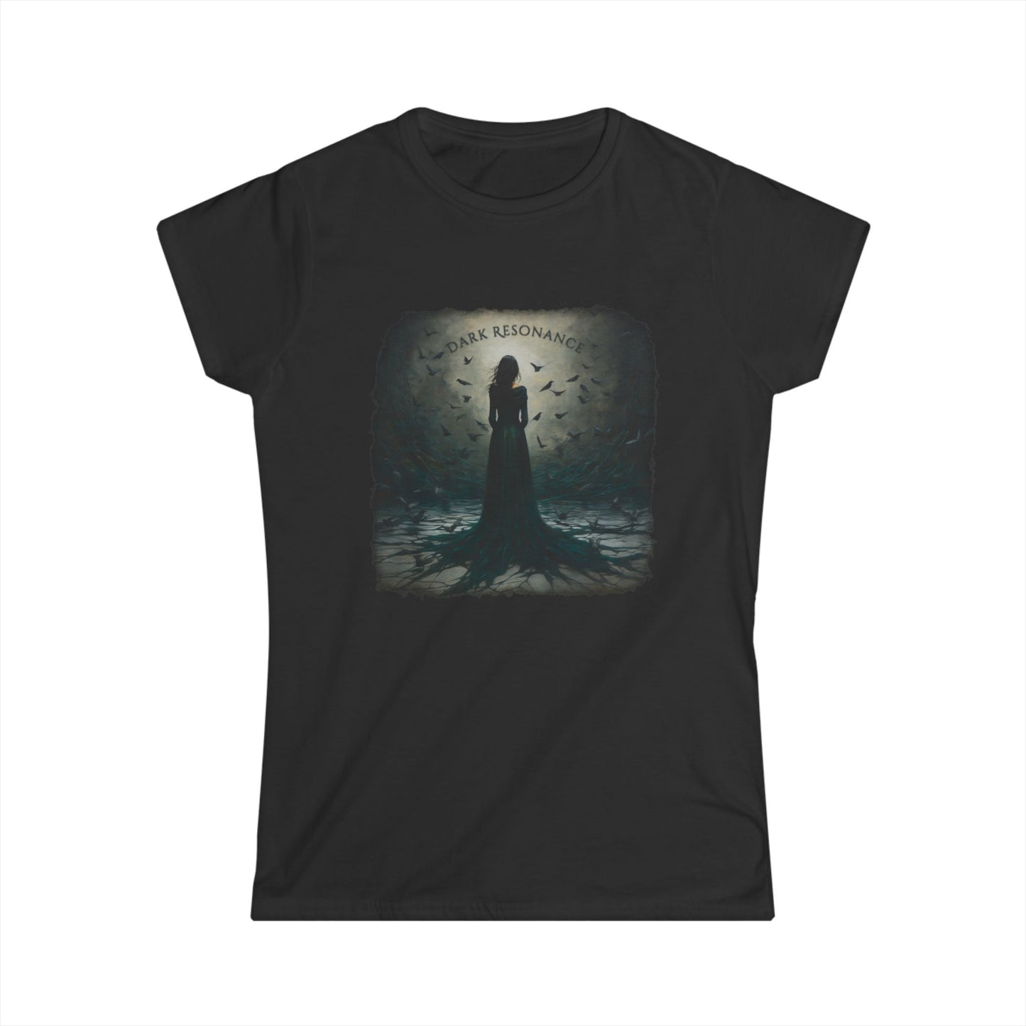 Dark Fantasy T-shirts - Woman & Crow's - Women's Softstyle Tee