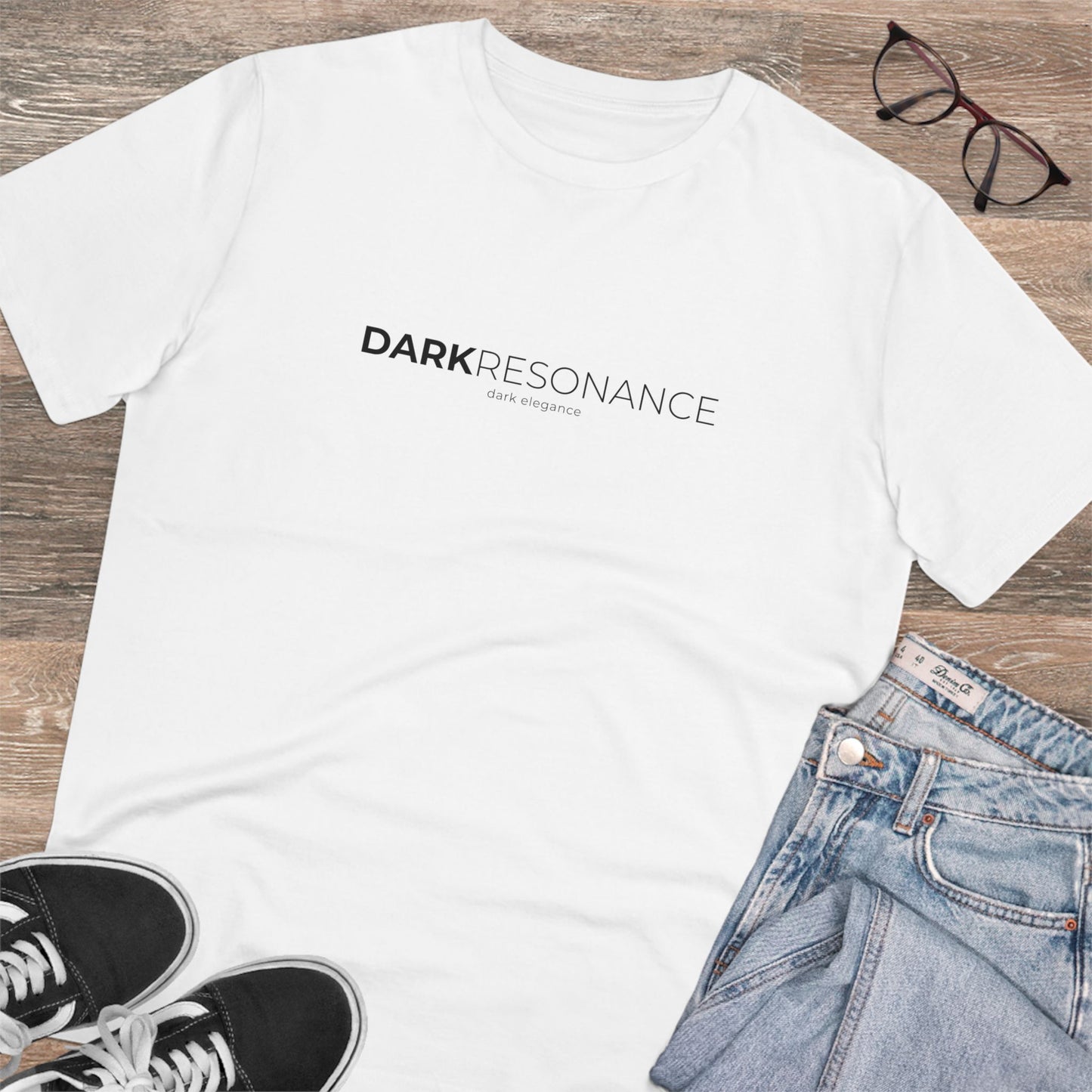 Dark elegance t-shirt - DR logo - Organic Creator T-shirt - Unisex